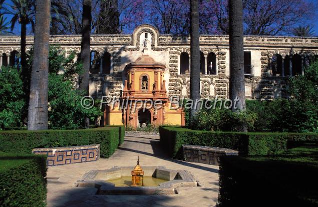 espagne andalousie 35.jpg - Jardins de l'Alcazar de los Reyes CristianosSéville (Sevilla)AndalousieEspagne
